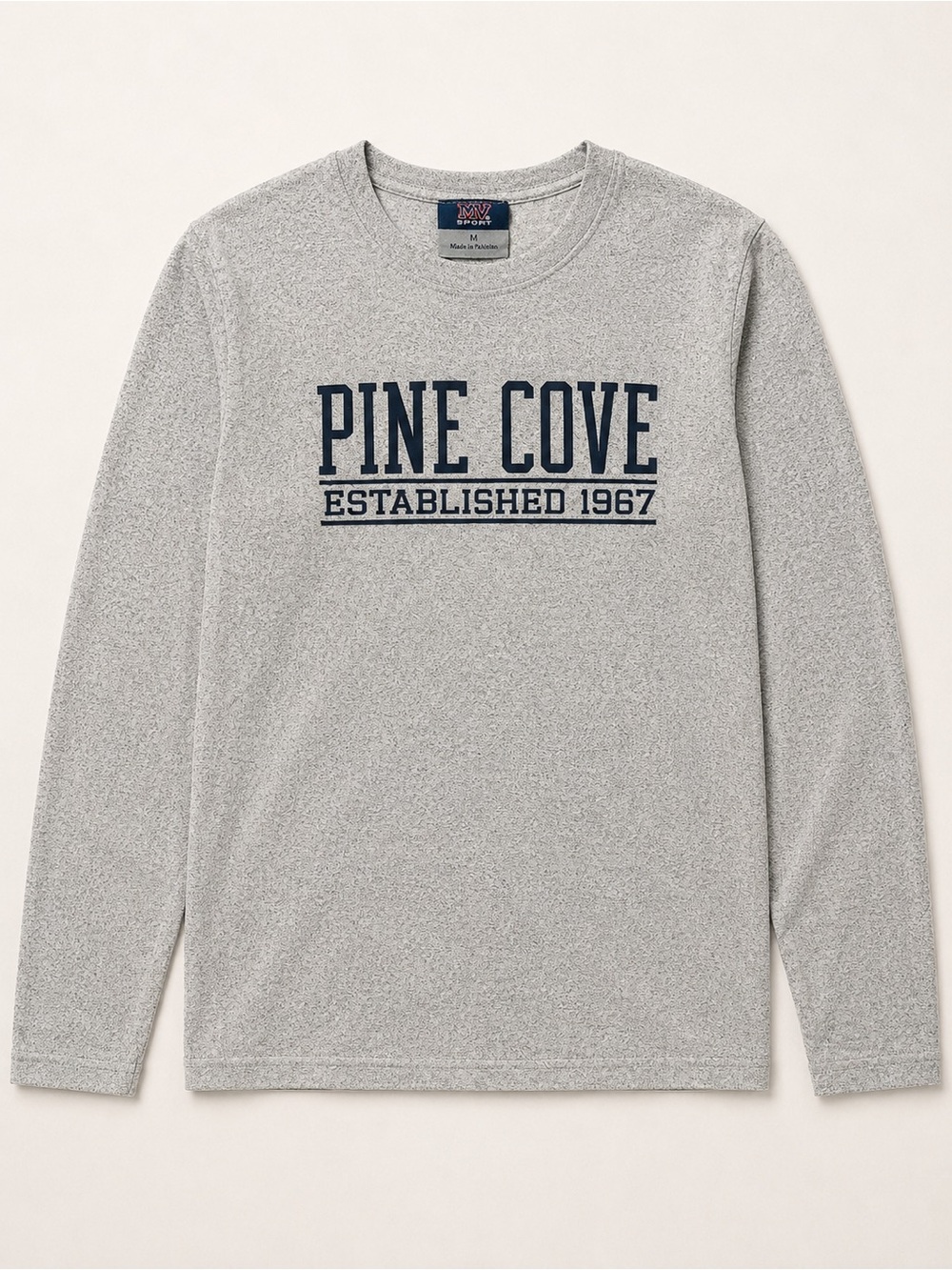 MV Sport Pine Cove Established 1967 Gray Long-Sleeve Shirt – Size Medium